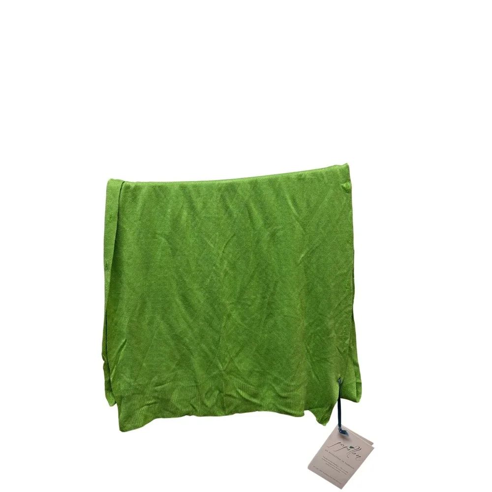 Papillon 100% Bamboo Multiway Scarf Wrap Cardigan Lime Green One Size NWT- gift